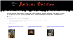 Desktop Screenshot of antique-oddities.com